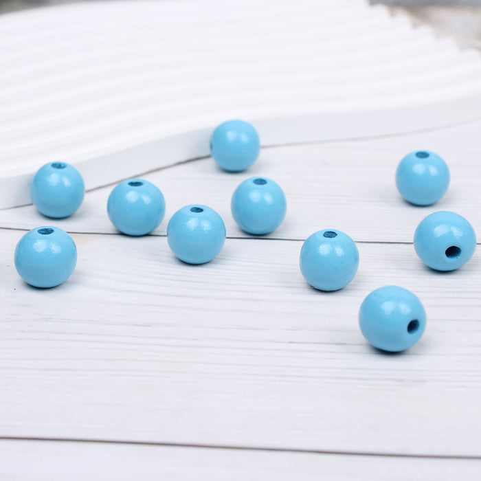 Wholesale 50PCS Santa Claus Smiley Face Wooden Beads JDC-BDS-TianYue016