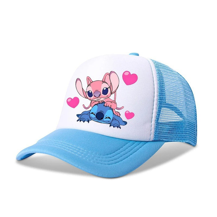 Wholesale Cartoon print baseball cap net breathable dome cap hip hop sports cap