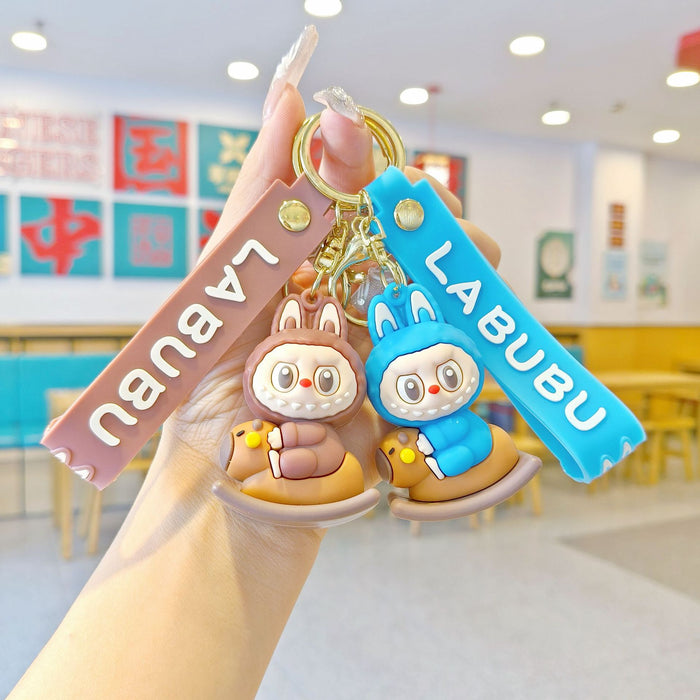 Wholesale New Moomara Bubu Cartoon Keychain Cute  School Bag Pendant Car Keychain Doll Machine Gift