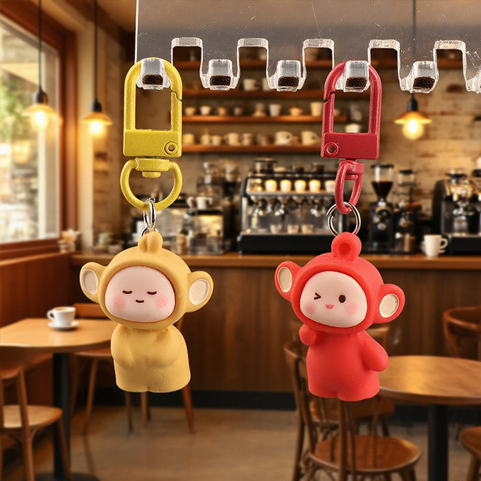 Wholesale Cute phone charm 3D resin keychain