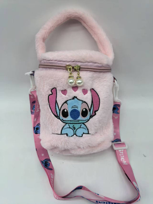 Wholesale Cute cylindrical plush shoulder bags that can be carried by hand