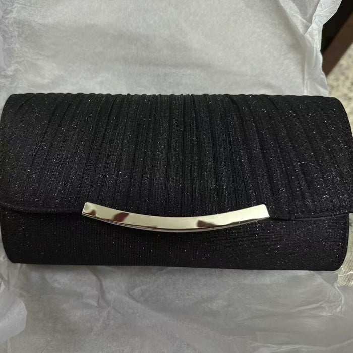 Wholesale cocktail purse pleated banquet bag chain shoulder bag