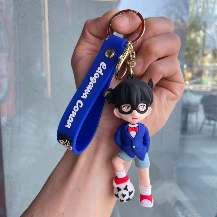 Wholesale Keychain cartoon figurine creative couple backpack pendant hanging decoration car keychain