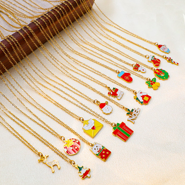 Wholesale Christmas new all-match atmosphere necklace