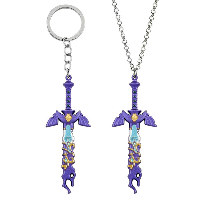 Wholesale Game peripheral  alloy weapon necklace keychain
