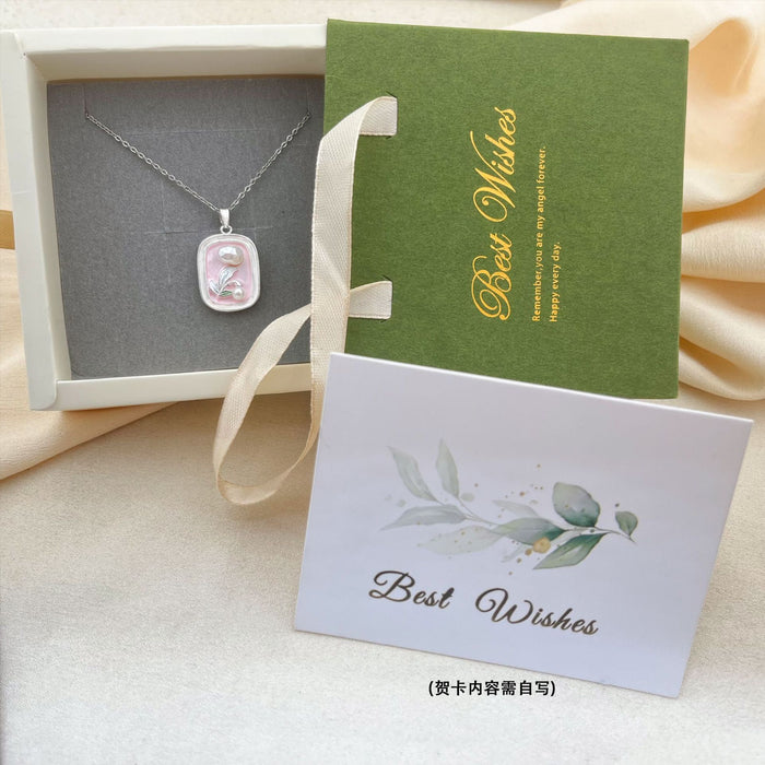 Wholesale Trendy Love Pin Necklace Titanium Steel Real Gold Plating Fashion Accessory