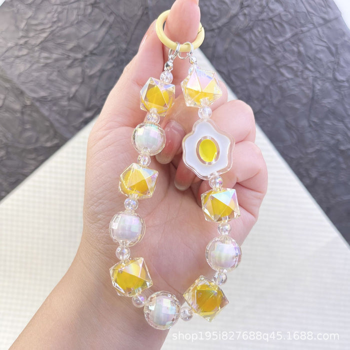 Wholesale Pixel style love bag accessories pendant mobile phone chain pendant beaded pendant