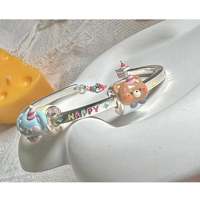 Wholesale Small and niche personalized design cartoon cute bead bracelet