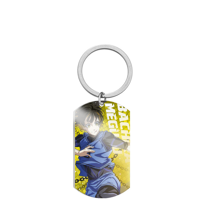 Wholesale Cartoon Color Printing Stainless Steel Keychain JDC-KC-HuanYu030