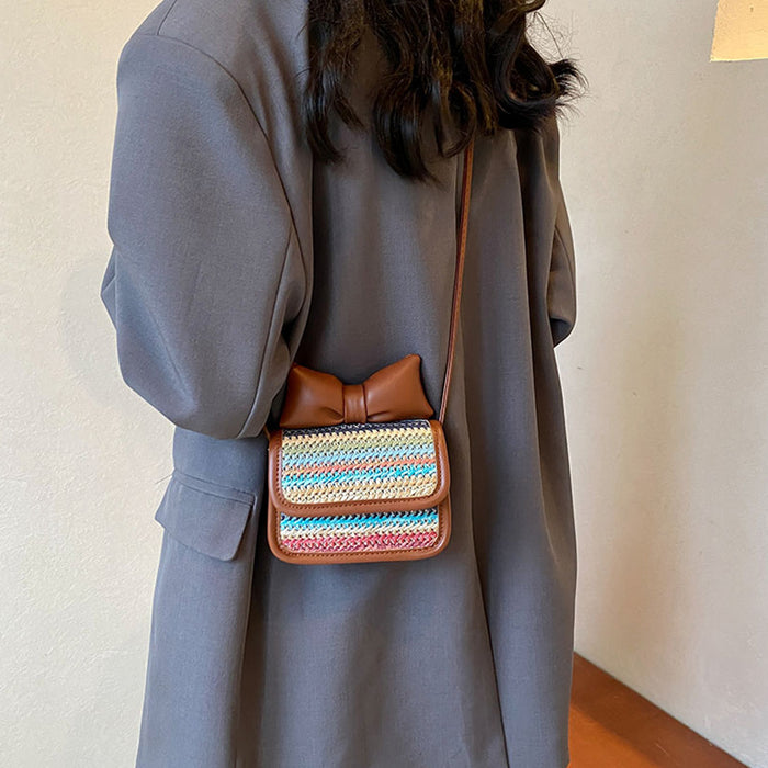 Wholesale New colored bow crossbody bag for children