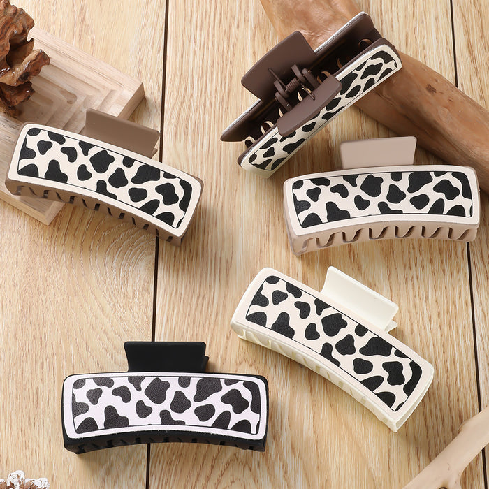 Wholesale large square cow hair accessories Hair Clips