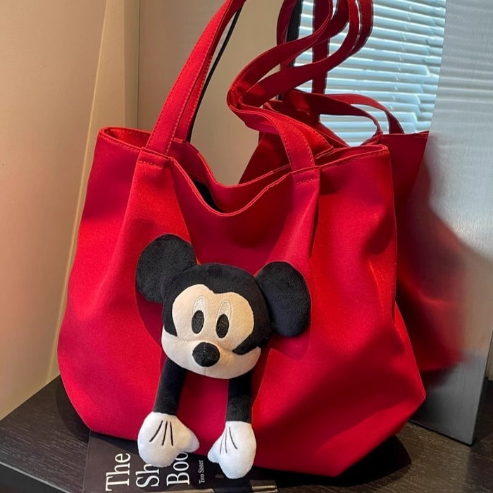 Wholesale Canvas Bag College Student Portable Satchel All-match Large Capacity School Bag Casual Simple Hand Cartoon Shoulder Bag