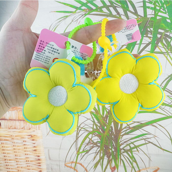Wholesale Exquisite fabric flower car key pendant girl bag pendant cute flower school bag