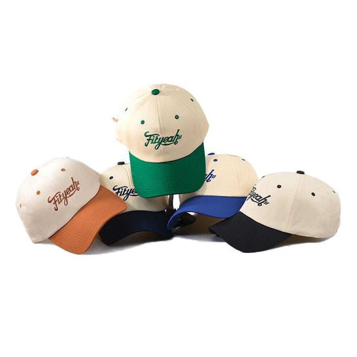 Wholesale Contrast Color Cap Couple All-match Sports Cap Women's  Spring and Summer Baseball Cap