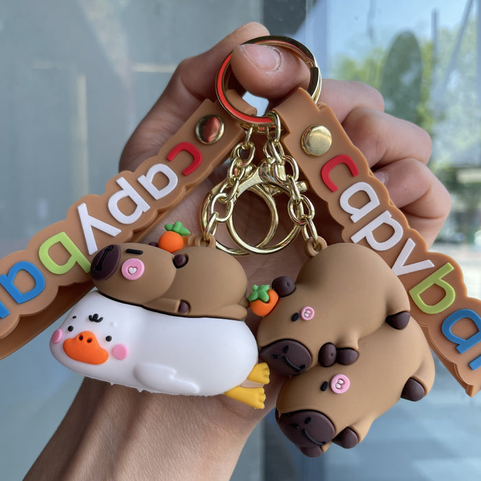 Wholesale Cute keychain, 3D doll, bag, pendant, couple's small gift, claw machine, small gift