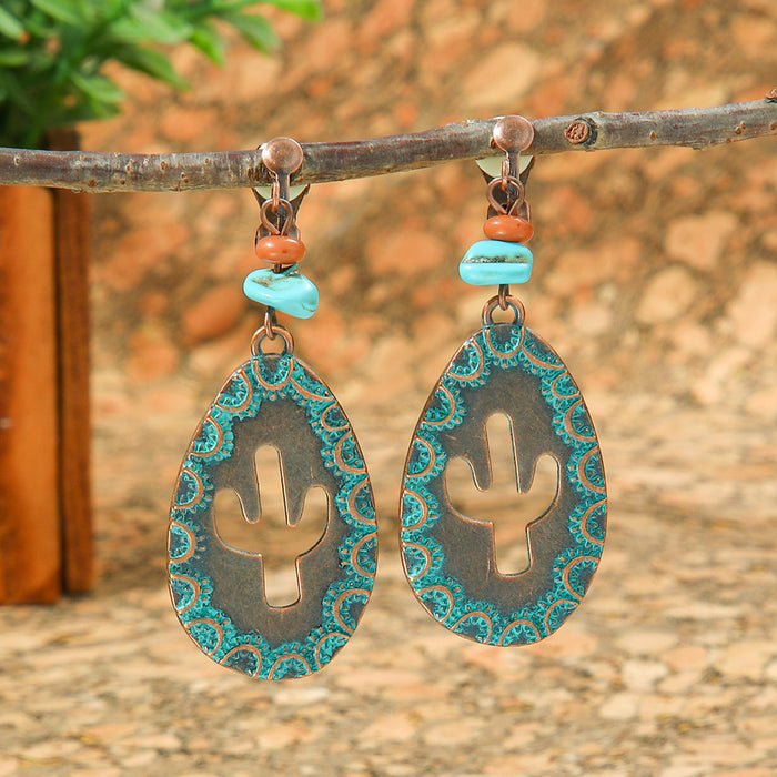 Wholesale Bohemian Geometric Tassel Earrings Set - Zinc Alloy Electroplated Boutique Resale Jewelry
