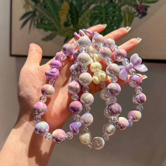 Wholesale Car keychain color plated colorful cartoon acrylic keychain