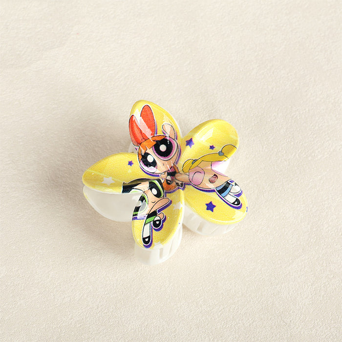 Wholesale Cartoon Frangipani Print Hair Clips