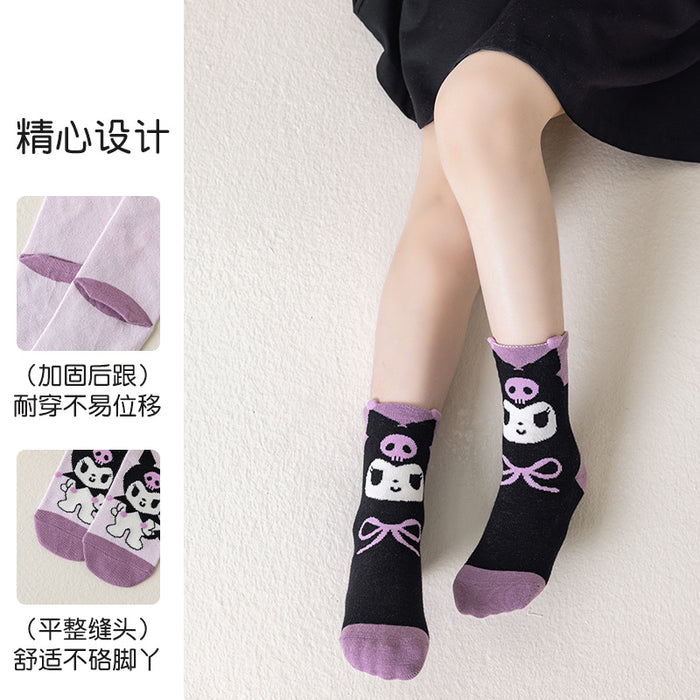 Wholesale Girl's Socks, Middle Tube Socks, Girl Baby, Spring and Autumn Cute Cartoon Cotton Children's Socks