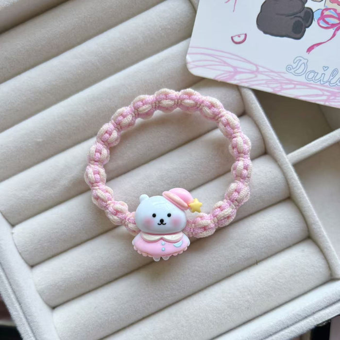 Wholesale Cartoon Bear Hair Rope Rubber Band Hair Accessories Headwear
