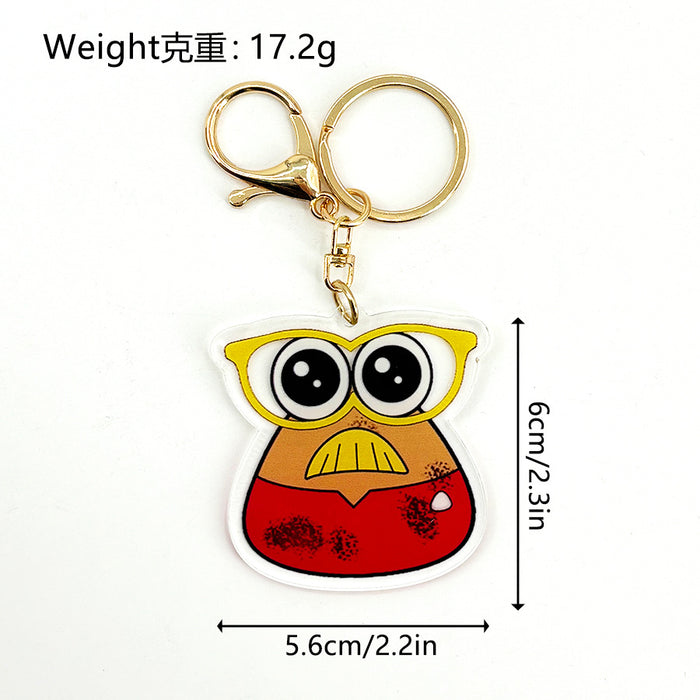 Wholesale Acrylic Keychain Acrylic Pendant JDC-KC-HaoAn023