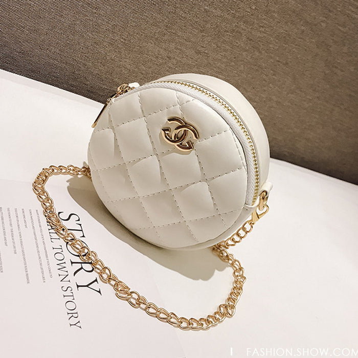 Wholesale Round chain small bag, fashionable crossbody cross bag