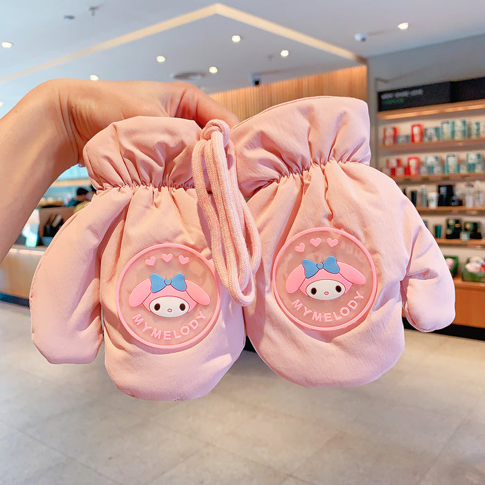 Wholesale Baby Bear Cotton Children' s Gloves Cartoon Winter Warmth