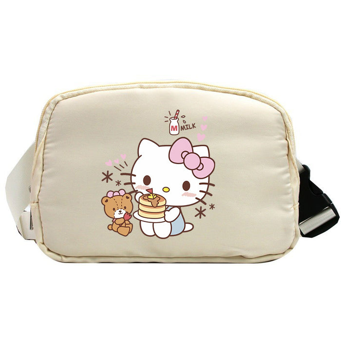 Wholesale Cat Cartoon Waterproof Sports Chest Bag  Versatile Crossbody Bag for Running with Phone Shoulder Bags