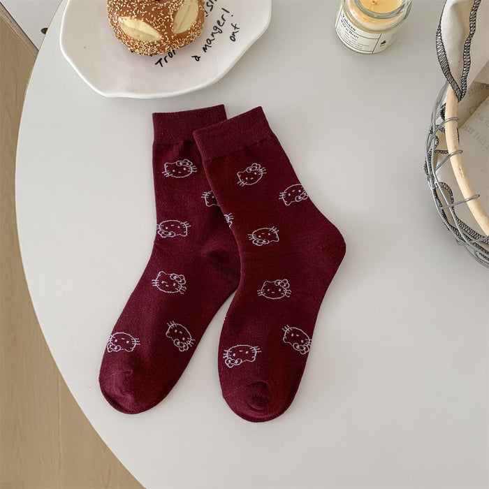 Wholesale Cute girl piles socks, tube socks, student boneless women's socks