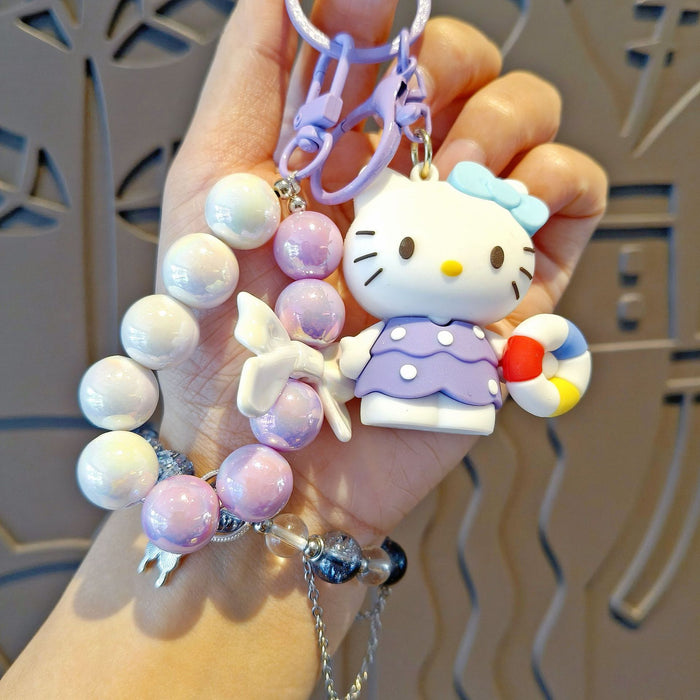 Wholesale Cute cartoon beaded keychains