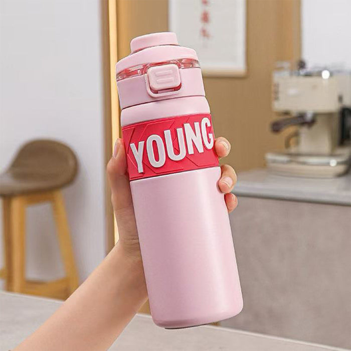 Wholesale Capybara Thermos Cup Stainless Steel Double Drinking Cup Cartoon Cute Girls Straw Cup