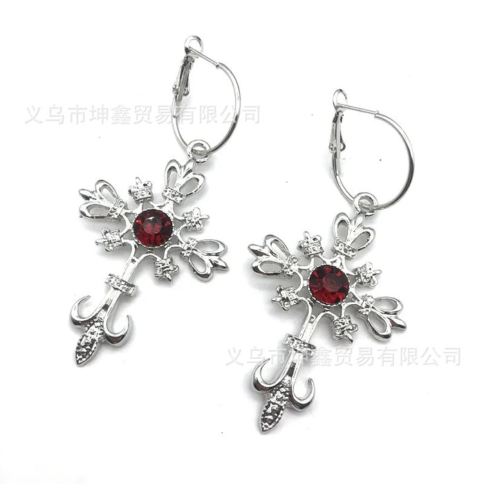 Wholesale Cross crystal earring style fashion accessory earring