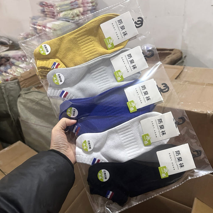 Wholesale Cotton socks, summer thin socks, sweat absorbing sports short tube socks