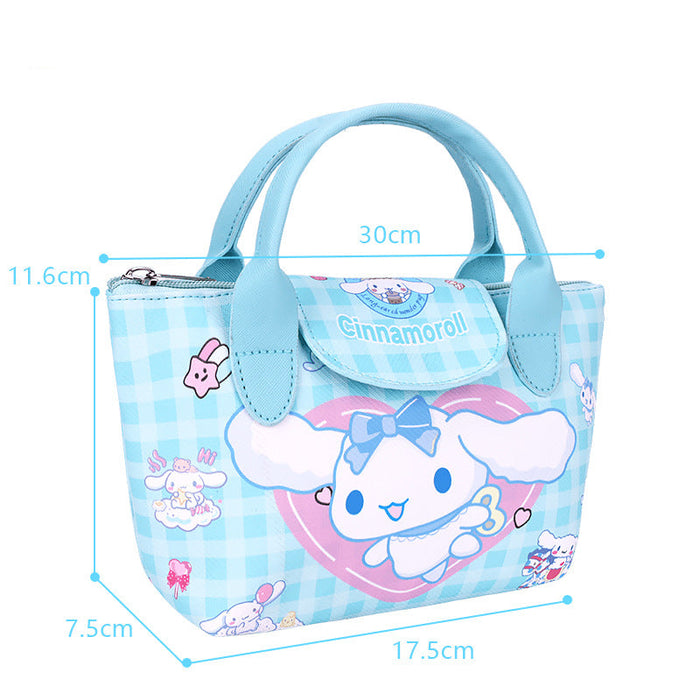 Wholesale Cute cartoon print horizontal cylindrical shoulder bag