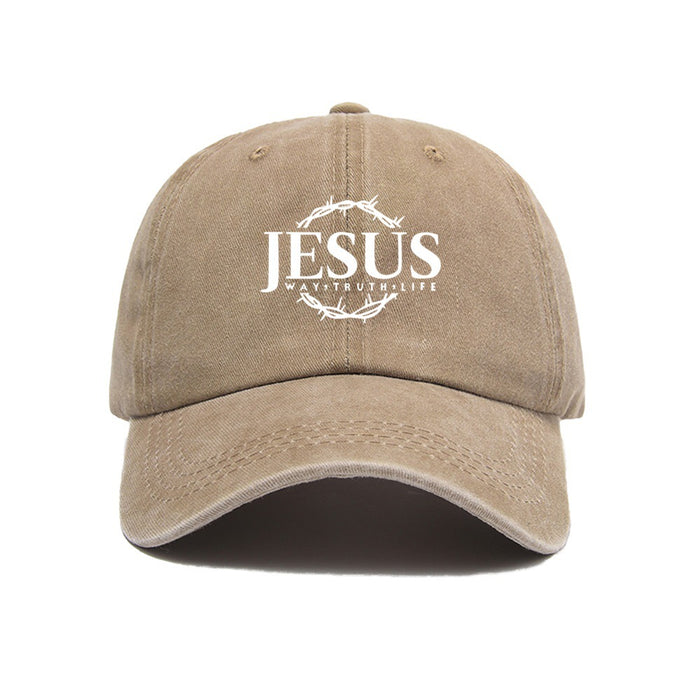 Wholesale Printed baseball cap for outdoor leisure, sun shading, washed retro trend, duckbill cap