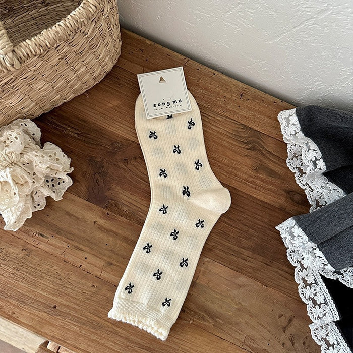 Wholesale Socks Girl Mid Socks Girl Autumn Stacking Socks