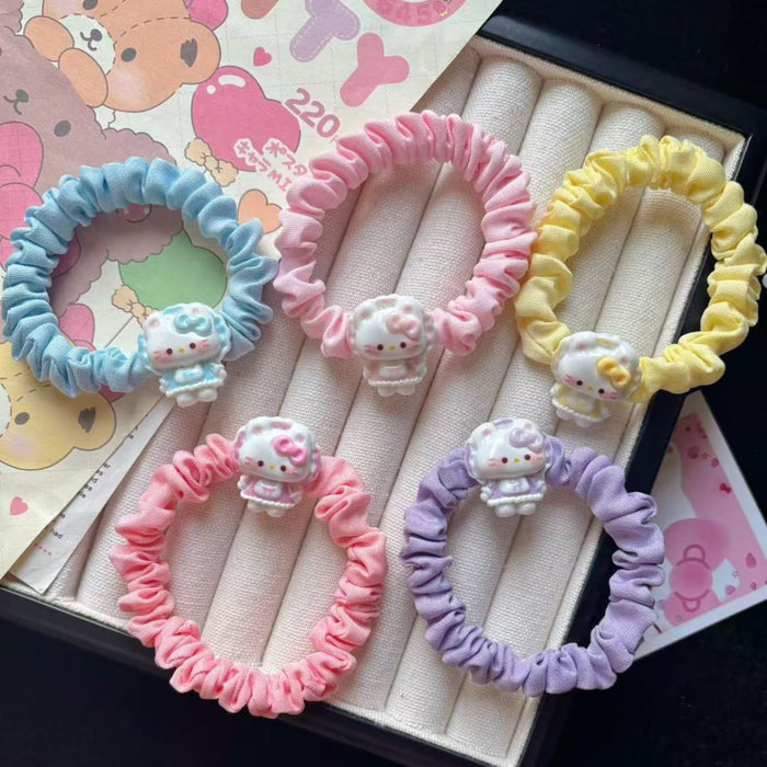 Wholesale Campus Hair Ring Couple Rubber Band Intestine Hair Rope Cartoon Hair Accessories