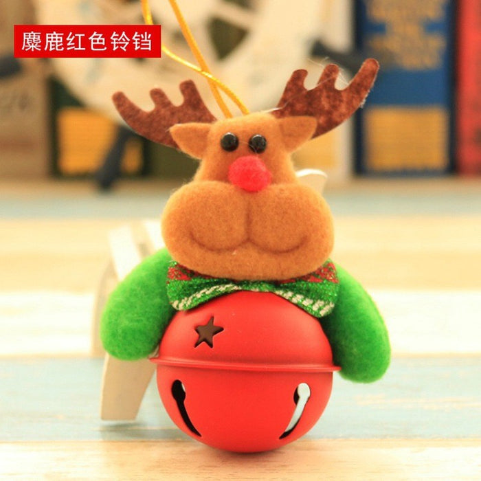 Wholesale Christmas decorations Christmas tree small pendant old man doll holding bells Christmas holiday decorations small gifts