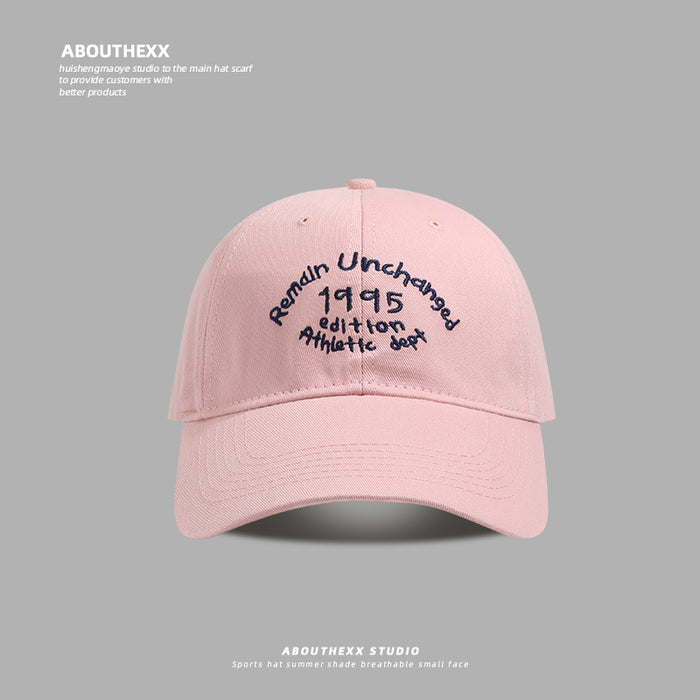 Wholesale Hat casual letter embroidered baseball cap versatile duckbill cap men's sun hat