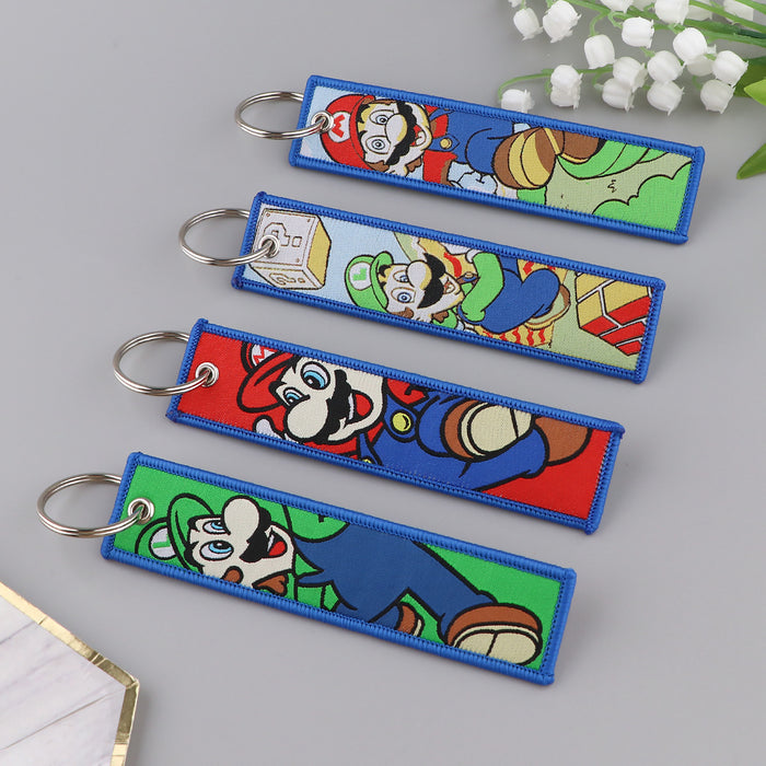 Wholesale Cartoon  Keychain  Woven Fabric Cute Accessory