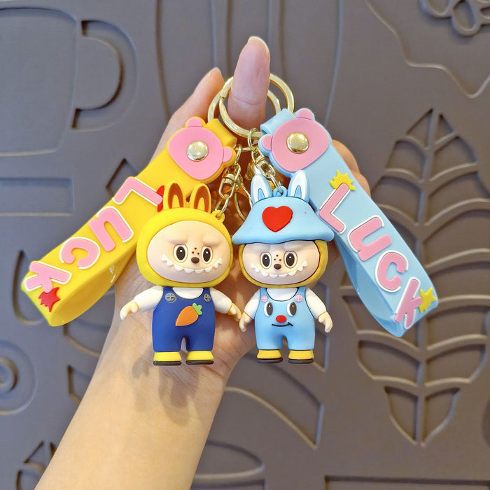 Wholesale Cartoon Keychain Cute School Bag Pendant Car Keychain Accessories Doll Machine Gift