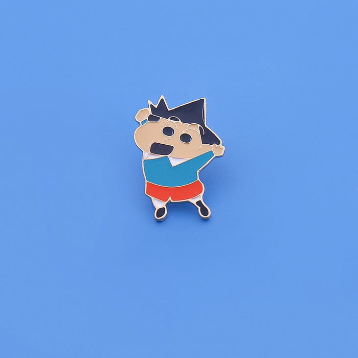 Wholesale Brooch, alloy badge, cute couple accessories, anti glare women's accessories around the perimeter