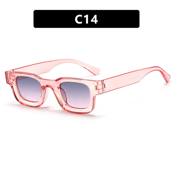 Wholesale Fashion Sunglasses New Square Narrow Frame Sunglasses Street Photography Style Sunglasses Premium Sense