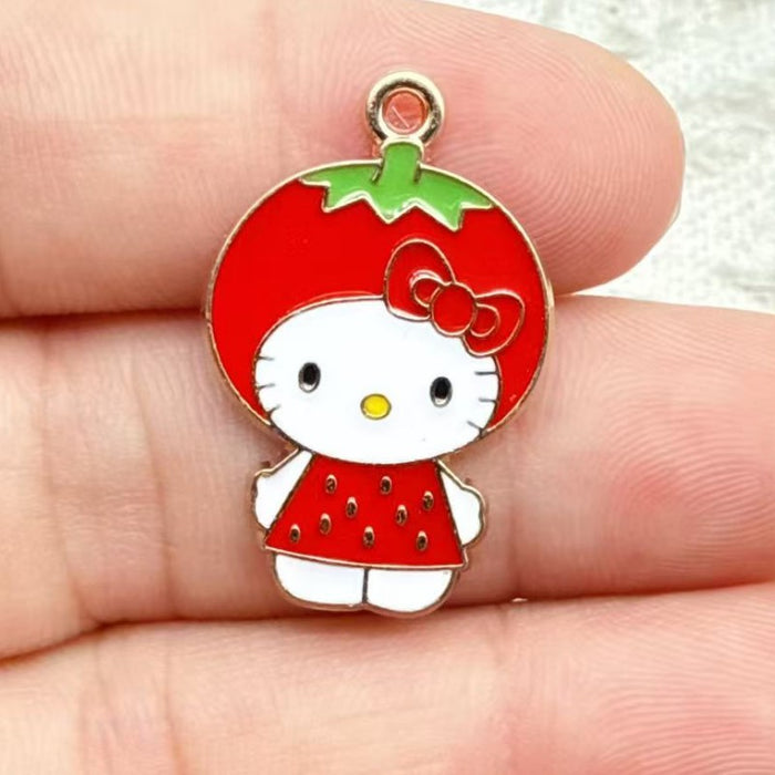 Wholesale 10pcs Alloy Oil Drip Pendant Jewelry DIY Earrings Pendant