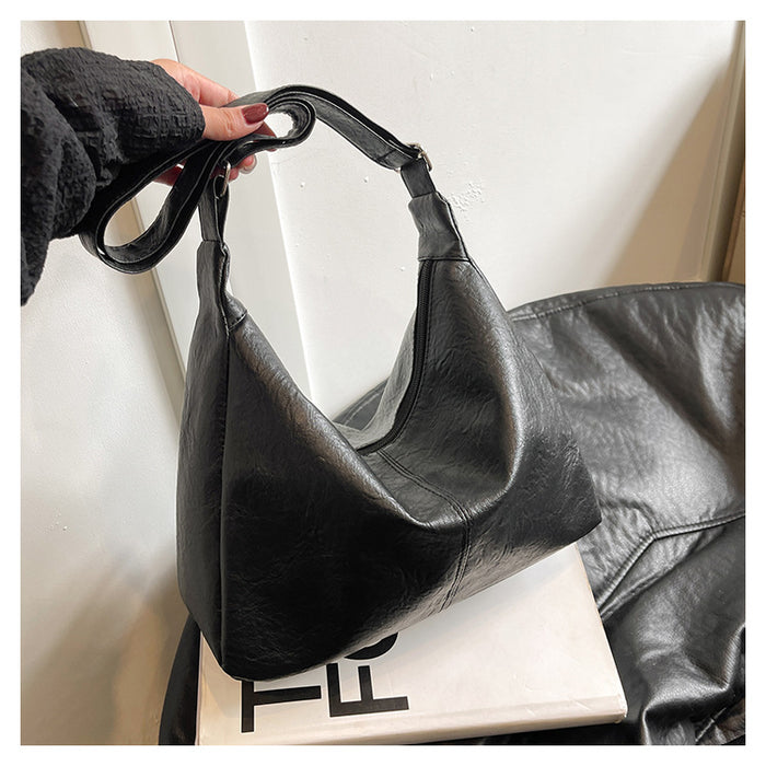 Wholesale New retro large capacity tote bag, fashionable and casual for work and commuting, new single shoulder crossbody bag