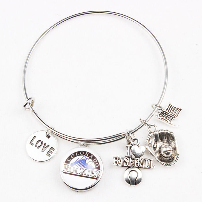 Wholesale Team bracelet alloy baseball glove small pendant bracelet