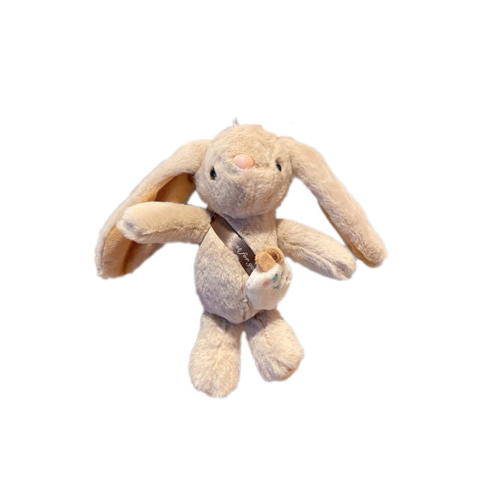 Wholesale rabbit plush pendant grab machine Doll  cartoon keychain plush toy