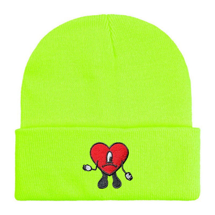 Wholesale Cartoon Embroidery Acrylic Wool Knitted Hat JDC-FH-Shengn006