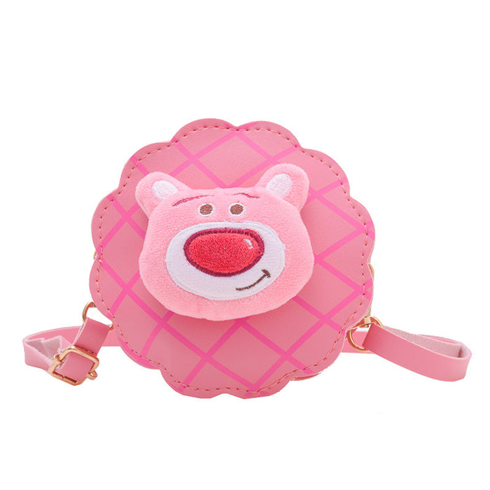 Wholesale Children's bag, stylish girl's baby plush crossbody bag, cute shoulder bag