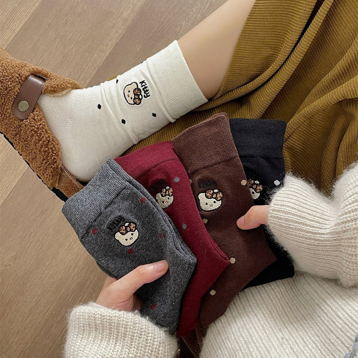 Wholesale Socks Children Anime Cartoon Women Middle Socks Cotton Socks